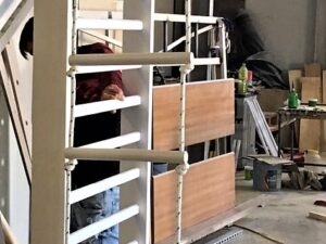 245x85 cm, Alb - 15 Bare - Spalier Multifunctional M7145AL