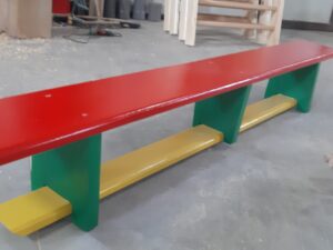 Banca Gimnastica, 200x25x30 cm, Colorata - B20CL