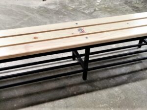 Banca vestiar 200x40x45 cm, cu suport de pantofi, BVSP200L